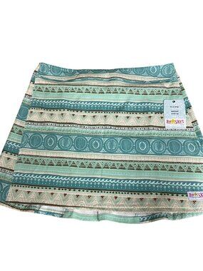 Ripskirt Hawaii Tear Away Swim Cover Skirt Sz LG Surf Stripe Green Style 100